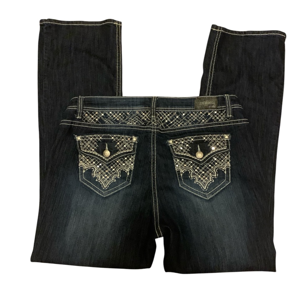 ZCO Women's Embellished dark  Jeans